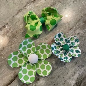 Set of 3 St. Patrick’s Day ☘️ Bows